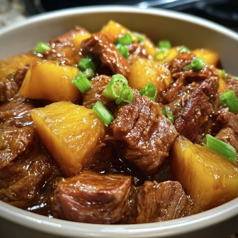Tender Pineapple Pork in a Slow Cooker
