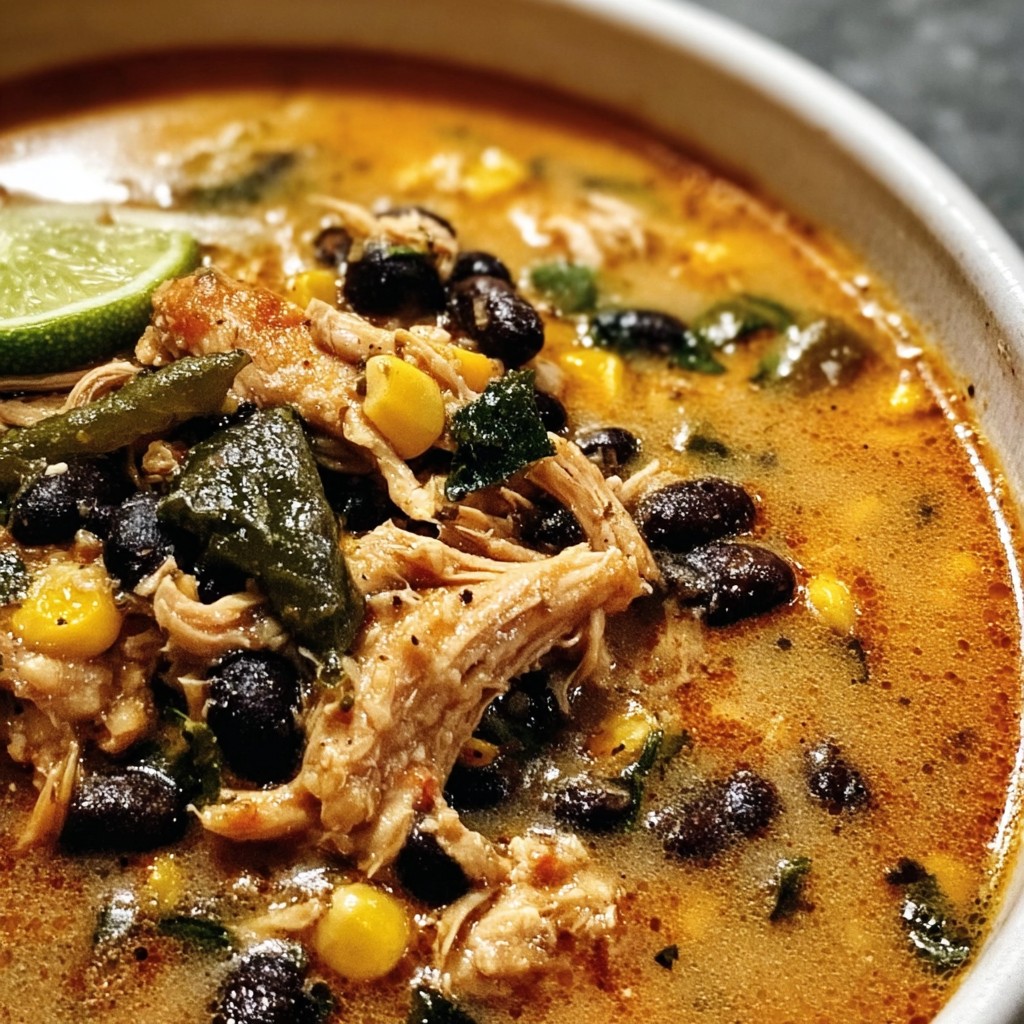Tex-Mex Chicken & Black Bean Soup – Bold & Cozy