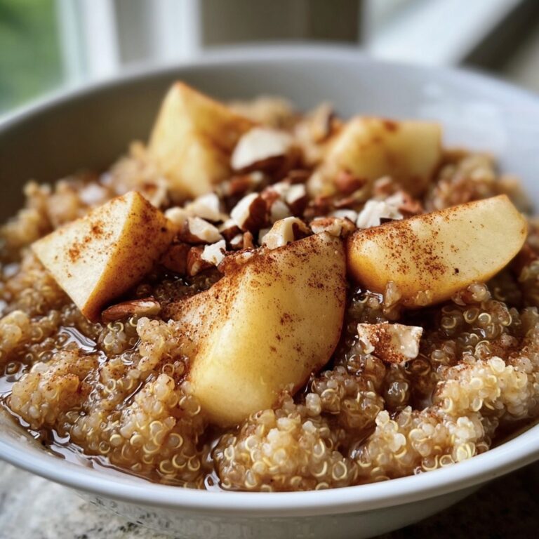 Warm Apple Cinnamon Quinoa Bowl – Healthy Morning Fuel