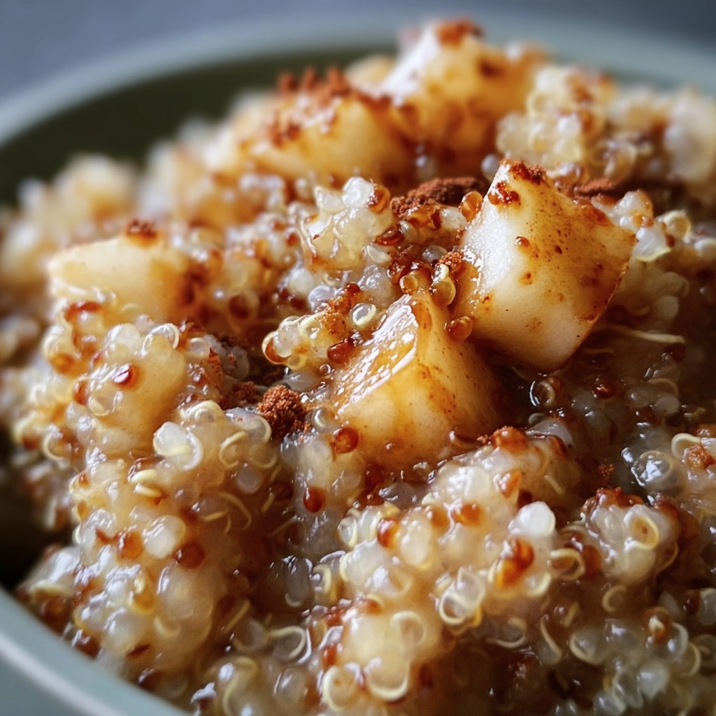 Warm Apple Cinnamon Quinoa Bowl – Healthy Morning Fuel