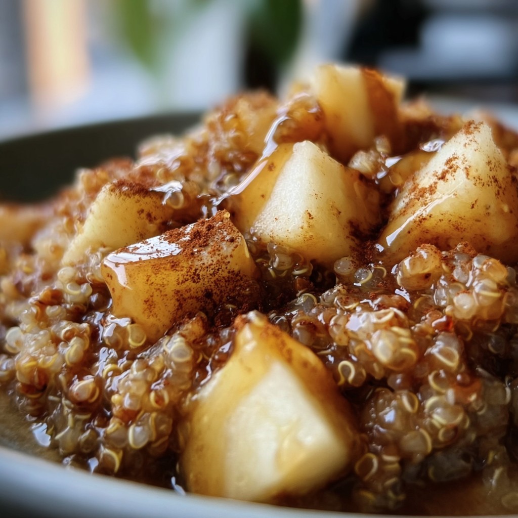 Warm Apple Cinnamon Quinoa Bowl – Healthy Morning Fuel